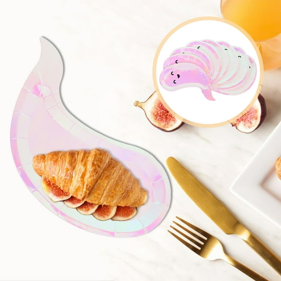 Toyvian Halloween dinner plate, pcs Halloween Themed Party Decorative Plates Halloween Themed Paper Plate Ghost Dinner Plates (20x15cm)