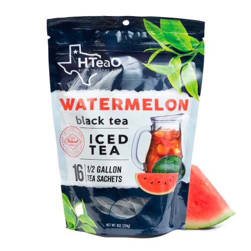 HTeaO Iced Tea Sachets (Watermelon Black Tea), Make Real TexasStyle
