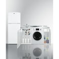 Allinone combination with fullsized refrigeratorfreezer, 115V combo washer/dryer