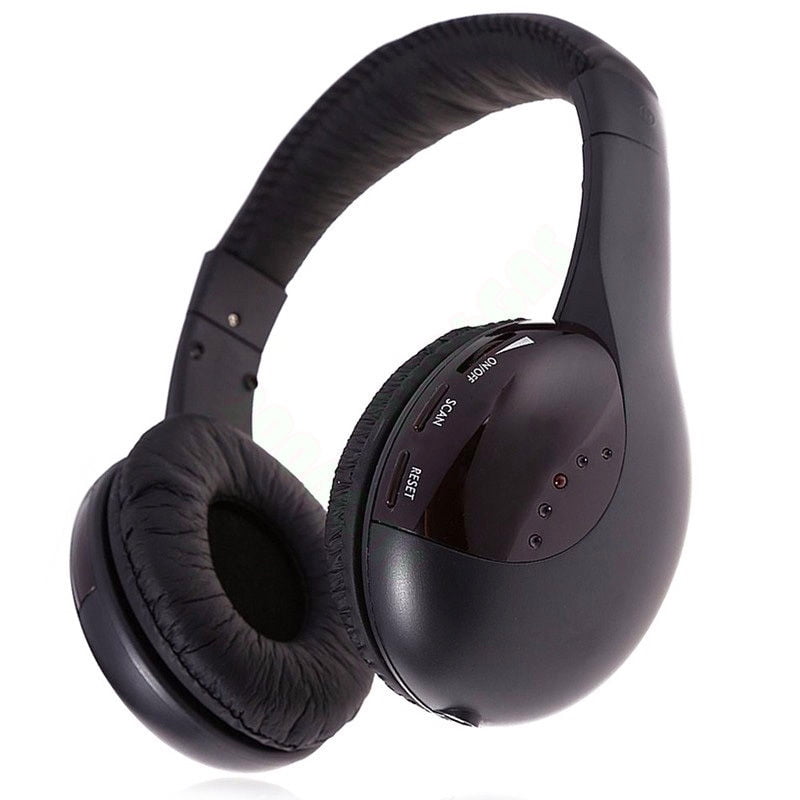 Cordless Headphone Wireless Headset With FM Radio For MP4 TV PC
