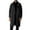 Black, variant on Long Jackets for Men with Lapel Hood Single Breasted Wool Blend Trench Coat Mens Warm Winter Peacoat Overcoat (XL, Black)