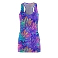 thumbnail image 2 of Holographic Floral Women's Racerback Dress Fashion Women's fashion Dress, 2 of 7