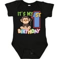 thumbnail image 3 of Inktastic Monkey First Birthday Boys or Girls Baby Bodysuit, 3 of 5
