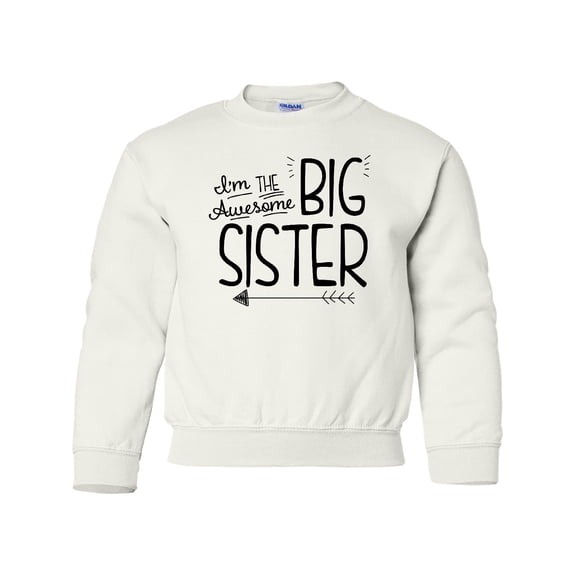 Inktastic I'm the Awesome Big Sister Youth Sweatshirt