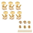 thumbnail image 1 of OULII 6 PCS Classical Guitar Tuners Tuning Pegs Gold Plated for Musical Instrument Replacement, 1 of 4