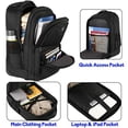 thumbnail image 2 of Rolling Backpack, Matein Waterproof College Wheeled Laptop Backpack for Travel, Carryon Trolley Luggage Suitcase Compact Business Bag Student Computer Bag for Men Women fit 15.6 Inch Notebook,Black, 2 of 5