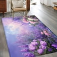 thumbnail image 2 of Area Rugs 2.7'x5', Purple Lavender Carpet for Living Room Bedroom Dining Room, Spring Watercolor Country Wildflowers Throw Kitchen Rugs Non Slip Washable Rectangle Indoor Outdoor Rugs, 2 of 8