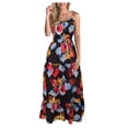 thumbnail image 1 of Moda mujer verano Froral estampado Casual botones sin mangas Camis + conjunto de falda Wmkox8yi bvn3196, 1 of 6