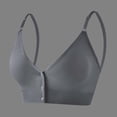 thumbnail image 2 of Kilaqueen Women's Seamless Front-Closure Nursing Bra, Wireless Maternity Bra with Removable Pads & Waffle Knit Texture, 2 of 5