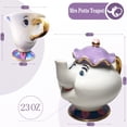 thumbnail image 2 of Set de teteras Gzhaituosi La Bella y la Bestia Mrs Potts Chip, 2 of 7