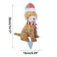 thumbnail image 3 of VBVC Christmas Golden Graffiti Dog,With String,And Christmas Led Lights Garden Decoration, 3 of 6