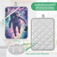 thumbnail image 6 of Yayeee Pot Holders Kitchen Heat Resistant with Pocket 7"x9.8" Cotton Oven Cooking Hot Pads, Astronaut Pattern, 6 of 7