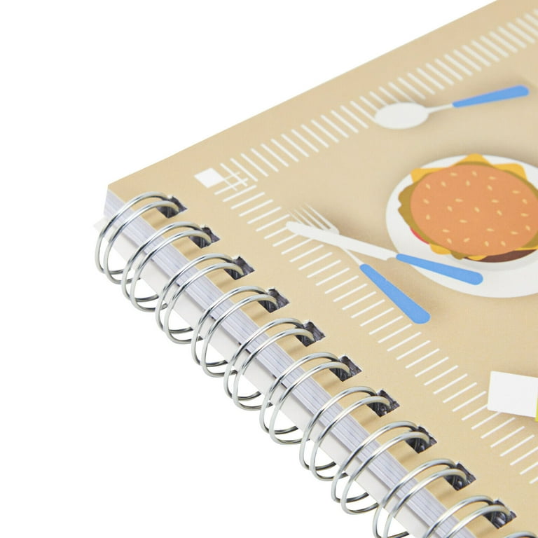 Family Recipe Book To Write In, Spiral Bound DIY Make Your Own Cookbook  with 90 Pages (Blank Inside, 6.5 x 8.2 In) 