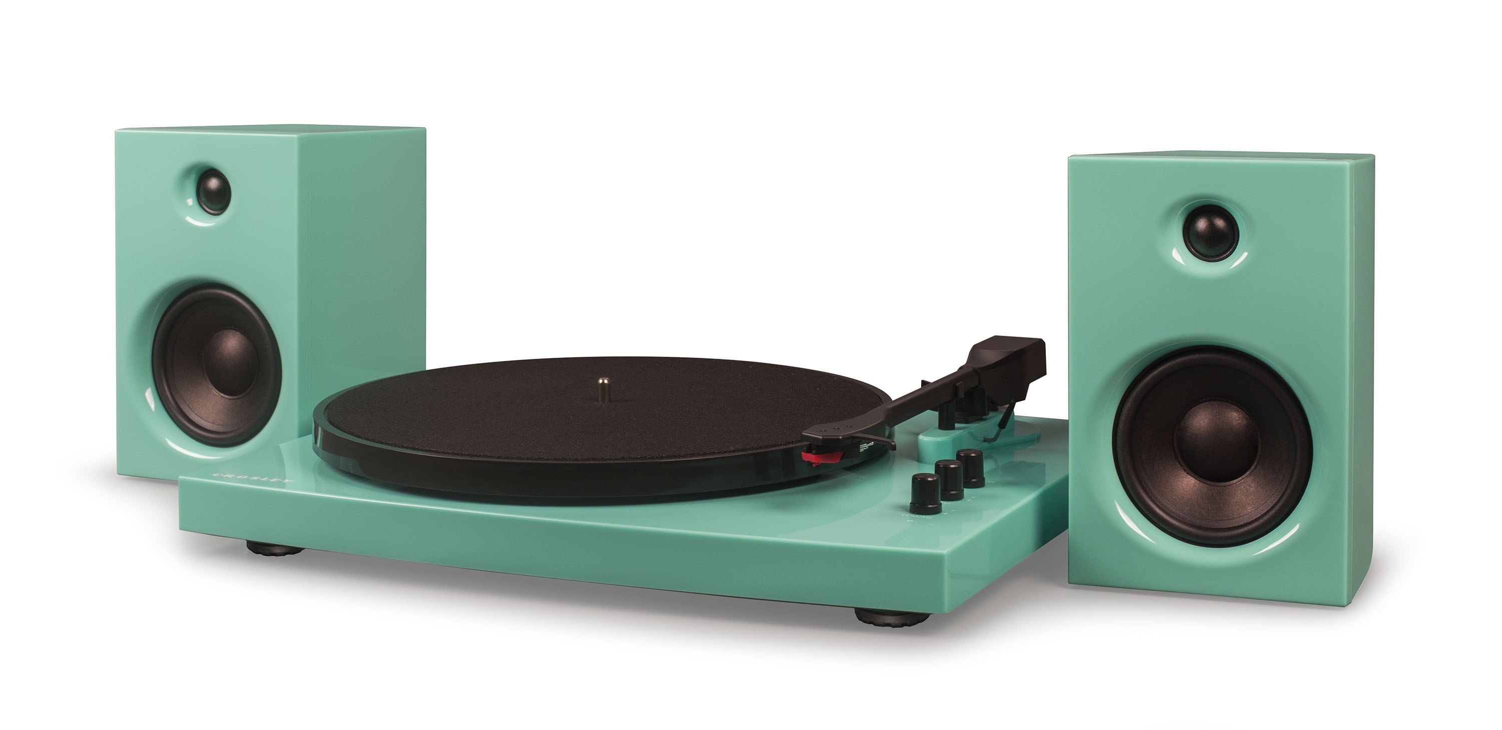 T100 stereo cheap turntable system