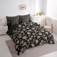 thumbnail image 3 of Feelyou Rustic Farmhouse Floral Bedding Comforter Set 7 Pieces, Retro French Style Full Bedding Set, Romantic Garden Flower Reversible Fitted Sheet Flat Sheet, Microfiber Bedroom Decor, 3 of 7