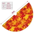 thumbnail image 3 of Sikiie Vintage maple leaves autumn 30-48 inches {designName} Print Christmas Tree Skirt Snowman Xmas Tree Skirt with Edge Christmas Decorations for Holiday Party-36", 3 of 7