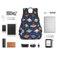 thumbnail image 4 of Yiaed Planets and Stars Print Lightweight Backpack Travel Backpacks Hiking Daypack for Women Men, 4 of 5