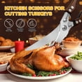 thumbnail image 3 of Kitchen Scissors, Kitchen Shears, Poultry Shears Heavy Duty, Kitchen Scissors for Food, Turkey, Chicken, Thanksgiving, Christmas Day, 3 of 7