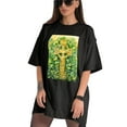 thumbnail image 3 of Plus Size Shirt for Women Black Tops for Women Short Sleeves Shirt for Women ST Patrick T Shirt Crewneck Shirt for Women 5XL, 3 of 5