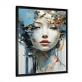 thumbnail image 5 of Designart "Minimalist Portrait Of An Asian Woman" Asian Art Picture Framed Canvas Art Print, 5 of 5