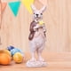 thumbnail image 4 of Miniaturas para decoración Figura de conejo de Pascua Arte de resina Artículo de casa de muñecas de conejo Flor amarilla, 4 of 5