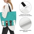 thumbnail image 3 of Naloa Cute Cat Paw And Dog Tote Bag for Women Large Capacity Shoulder Bag for College Work Travel Shopping, 3 of 8