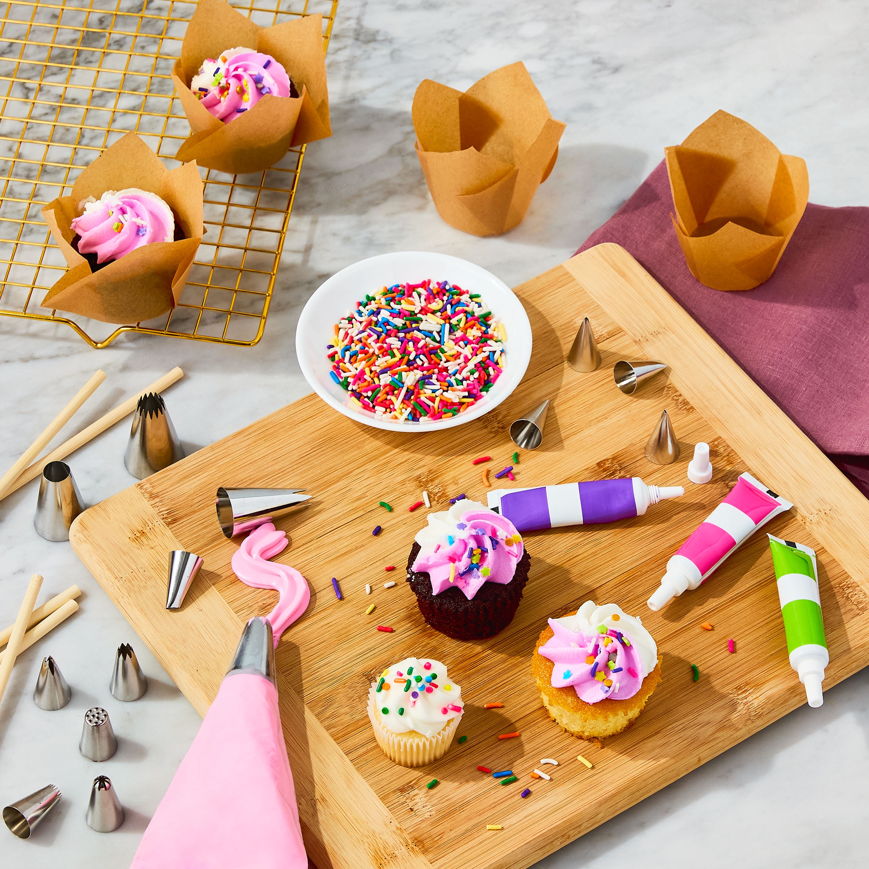 580S # 580 # 686 Santa Ana Icing Piping Tips Rvs Nozzles Voor Biscuit Cake Cupcake Crème Bakken Gebak Decoreren Gereedschappen
