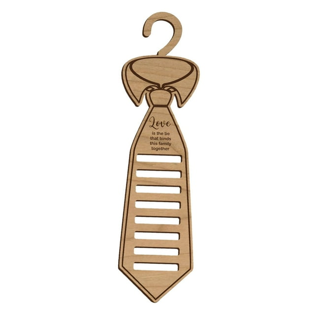 Father's Day Wooden Crafts Tie Rack - Space - Saving and Multifunctional