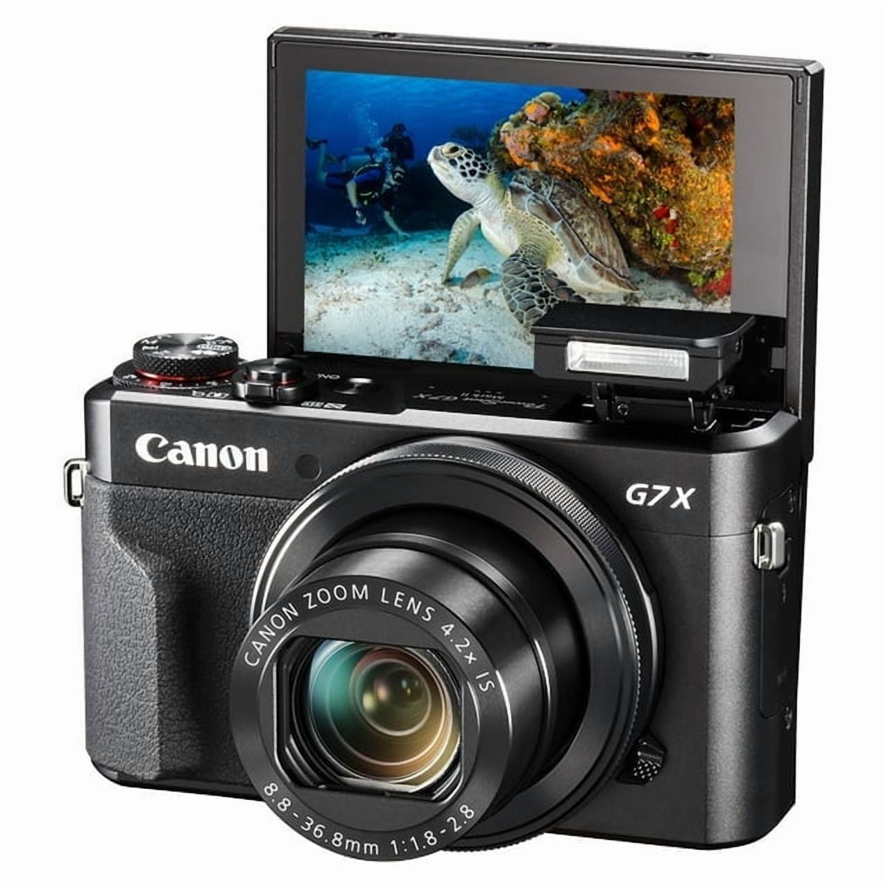Canon PowerShot G7 X Mark II Camera, WiFi, Flip Screen
