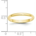 thumbnail image 3 of 10K Yellow Gold 2.5mm Light Weight Half Round Band Ring Size 12, 3 of 7