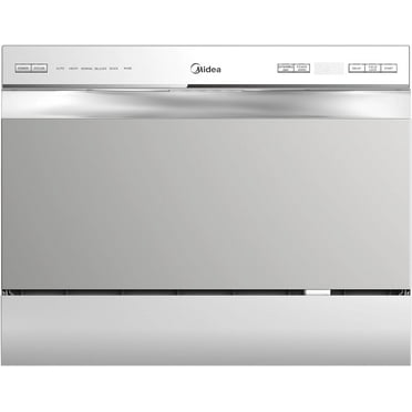 Midea Countertop Dishwasher 6 Place Setting, MDC22P2ASS, Silver, New