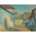 thumbnail image 3 of Ľudovít Čordák 18x15 Black Modern Framed Museum Art Print Titled - Motif from an East Slovak Village (1925), 3 of 5