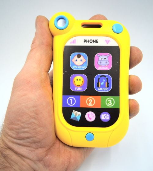 Infantino Flip & Peek Fun Phone│Baby's Mobile Peek A Boo Mirror Musical Toy│0m+ 