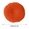 thumbnail image 3 of JilgTeok 4 Packs Round Pumpkin Throw Pillow Seat Cushion Solid Color Window Cushion Thick Soft Cozy for Living Room Sofa Bed, 3 of 4