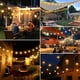 thumbnail image 3 of Guirnalda de luces LED para exterior de 15 m, resistente al agua IP44, con 25+1 bombillas de plástico G40 para bistró, jardín, fiesta, patio, blanco cálido [Clase energética G], 3 of 5