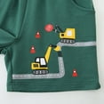 thumbnail image 4 of Ulitacool Pants For Boys 12-24 Months Cartoon Prints Knee Length Beach Shorts Sport Cargo Pants Sweet Boy Clothes Dark Green, 4 of 4