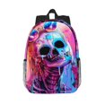 thumbnail image 1 of Disketp Neon Skull With Milkshake Mochila Escolar de 15 Pulgadas, Mochila Ligera para Estudiantes, Viajes y Trabajo, Cómoda y Resistente para el Uso Diario, 1 of 6