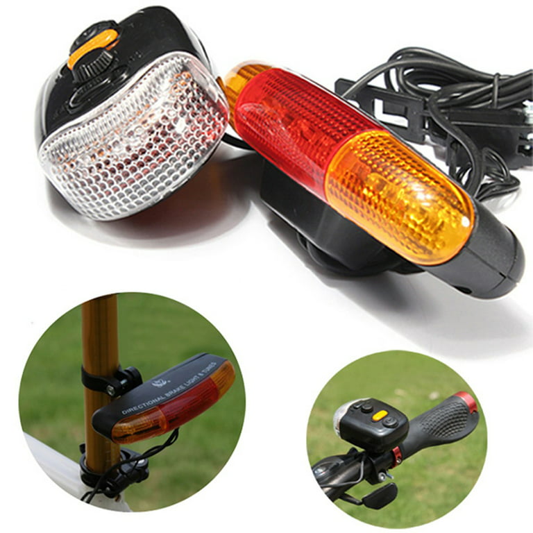 BetterZ XC-408 Bike Bicycle 7-LED Safety Warning Turn Signal Light Brake  Tail Lamp Horn 