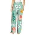 thumbnail image 3 of Naloa Elephant and Flowers Print Women’s Ultra-Soft Comfy Pajama Lounge Pants with Pockets & Drawstring, 3 of 8