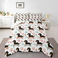thumbnail image 2 of Erosebridal Kawaii Dachshund Comforter Sets, Dog Paw Comforters & Duvets, Cartoon Skateboard Decor, Reversible 2pcs, 2 of 7