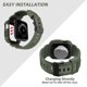 thumbnail image 3 of Compatible con correas Apple Watch de 45 mm, 44 mm y 42 mm con estuche, correa resistente a prueba de golpes (verde militar, 42-44 mm), 3 of 5