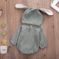 thumbnail image 3 of Newborn Baby Girls Clothes Romper Jumpsuit Bodysuit+Rabbit Ear Hat Outfits, 3 of 5