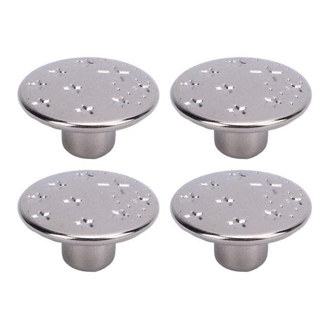 Boutons de Remplacement pour Pantalons, 50 Ensembles Boutons Rivets Combo Couleur Argentée Réutilisables Vis Pointues pour Chemises
