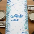 thumbnail image 5 of Table Runners 72 Inches Long Dress Scarves, Seahorse Coastal Farmhouse Kitchen/Dining Table Runner, Coffee Tablerunners, Summer Nautical Starfish Coral Ocean 14x72 Inch, 5 of 9