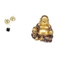 thumbnail image 4 of Figura de Buda, escultura coleccionable, adorno de mesa para escritorio o armario, ideal para interiores. Perfecto para inauguración de casa, aniversa, 4 of 7