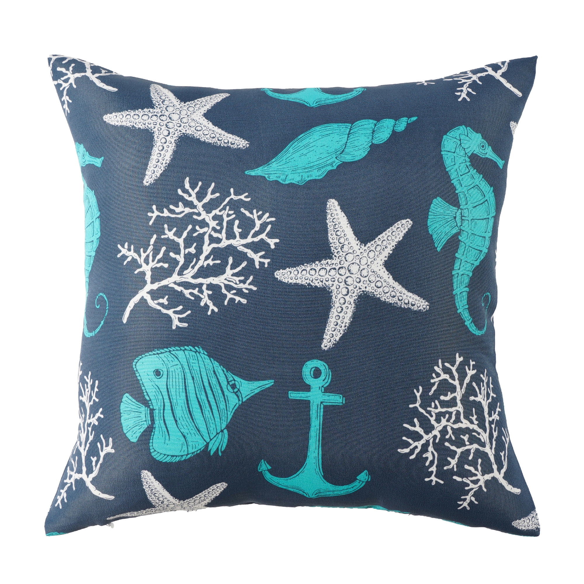 Mainstays Anchor Decorative Outdoor Throw Pillow, 16