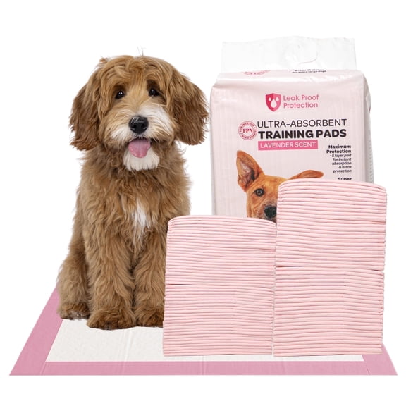 FPN Puppy Pads Pink , 18X13 in 100Pack, Pet Toilet Training Pad Ultra Absorbent, Leak-Proof for Puppies, Pee pad for Dogs & Small Pets 5-Layer Protection