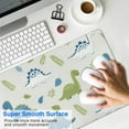 thumbnail image 4 of Long Mouse Pads for Desk,LightBeige Cartoon Dinosaurs Plants Desk Mats on Top Of Desks, Desk Mouse Pad Extra Large with 3mm Non-Slip Base and Stitched Edge for Gaming,Work,Home 31.5"x11.8", 4 of 5
