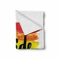 thumbnail image 2 of Pride Soft Flannel Fleece Throw Blanket, Watercolor Artwork with Rainbow Brush Strokes of Gay Pride Hand Writing Print, Cozy Plush for Indoor and Outdoor Use, 70" x 90", Multicolor, by Ambesonne, 2 of 6