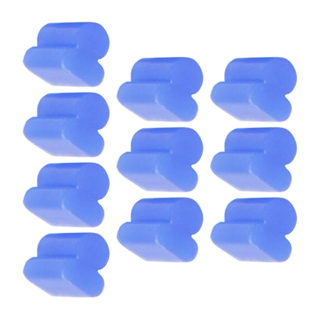 MERIGLARE 10 Pieces Alto Silicone Pads Accessory for Trombone Flat Key Euphonium 4mm Blue